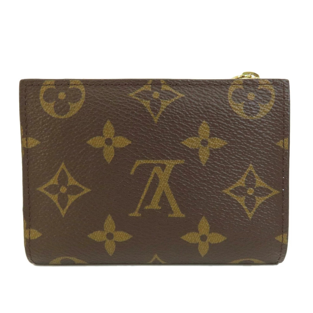Louis Vuitton Lisa Portefeuille Monogram Canvas Bi fold Wallet Iris Brown